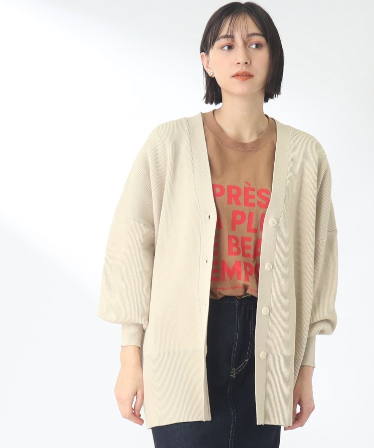 ＜WORLD＞ THE SHOP TK(Women)(ザ ショップ ティーケー（ウィメン）) 【着回し◎/ヒップが隠れる丈/洗える】ミドルカーディガン