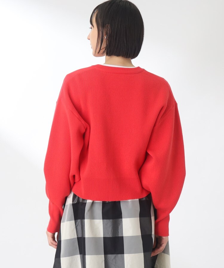 ザ ショップ ティーケー（ウィメン）(THE SHOP TK(Women))の【優秀バランスで着回し◎/洗える】キーネックショート丈カーディガン7