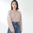 ザ ショップ ティーケー（ウィメン）(THE SHOP TK(Women))の【首回りスッキリキレイ/洗える】ボーダープルオーバー14