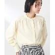 ザ ショップ ティーケー（ウィメン）(THE SHOP TK(Women))の【洗える】裾切り替え比翼ギャザーブラウス ホワイト(002)