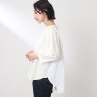 ザ ショップ ティーケー（ウィメン）(THE SHOP TK(Women))の【お家で洗える】布帛切替ラグランスムースプルオーバー28