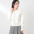 ザ ショップ ティーケー（ウィメン）(THE SHOP TK(Women))の【羽織でも1枚でも活躍/洗える】配色ボタンコンパクトカーディガン1