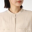 ザ ショップ ティーケー（ウィメン）(THE SHOP TK(Women))の【気温対策/1枚でも羽織でも活用/洗える】サイドドロストシアーシャツ20