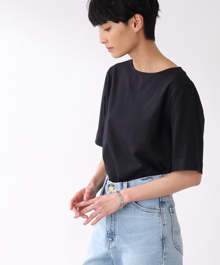 ザ ショップ ティーケー（ウィメン）(THE SHOP TK(Women))の【腕周りカバー/スペシャルコットン/洗濯機洗い可】ボートネックカットソー11