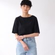 ザ ショップ ティーケー（ウィメン）(THE SHOP TK(Women))の【腕周りカバー/スペシャルコットン/洗濯機洗い可】ボートネックカットソー ブラック(019)