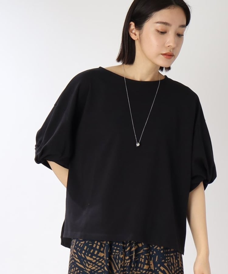 ザ ショップ ティーケー（ウィメン）(THE SHOP TK(Women))の【人気再追加！/腕周りカバー/洗濯機洗い可】袖ねじりデザイントップス28