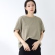 ザ ショップ ティーケー（ウィメン）(THE SHOP TK(Women))の【接触冷感/洗濯機で洗える】後ろ切替コクーンドルマンプルオーバー オリーブグリーン(026)