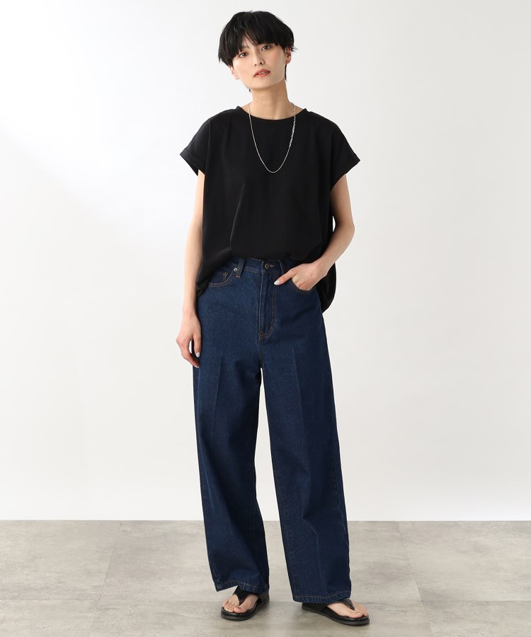 ザ ショップ ティーケー（ウィメン）(THE SHOP TK(Women))の【チュニック丈/腕周りカバー/洗濯機で洗える】裾タックコクーンプルオーバー6