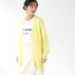 ザ ショップ ティーケー（ウィメン）(THE SHOP TK(Women))の【さらさら快適/ミドル丈/洗える】スクエアシルエットシアーVカーデ4