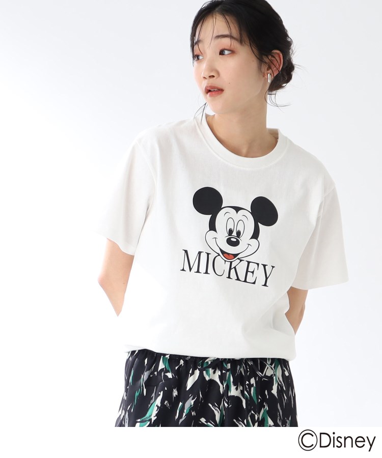 【キッズとお揃い/リンクコーデ】「ミッキーマウス」プリントTシャツ