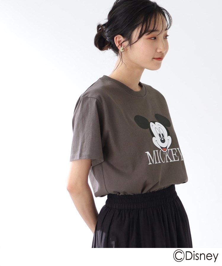 【キッズとお揃い/リンクコーデ】「ミッキーマウス」プリントTシャツ