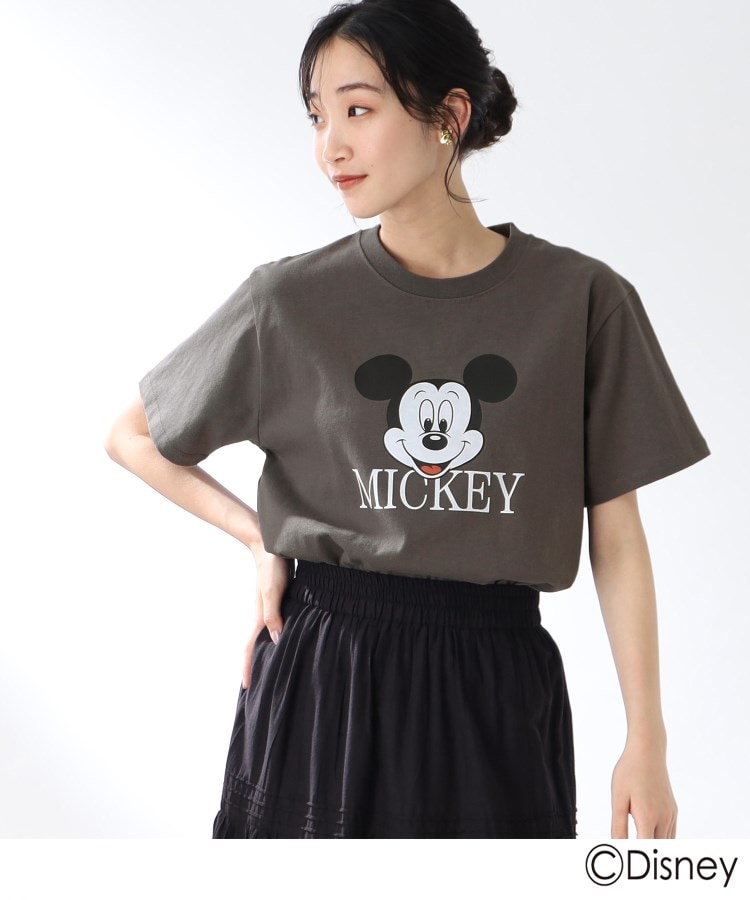 【キッズとお揃い/リンクコーデ】「ミッキーマウス」プリントTシャツ