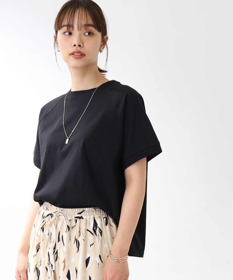 ザ ショップ ティーケー（ウィメン）(THE SHOP TK(Women))の【接触冷感/5分袖腕周りカバー/洗濯機で洗える】ヒンヤリTシャツ25