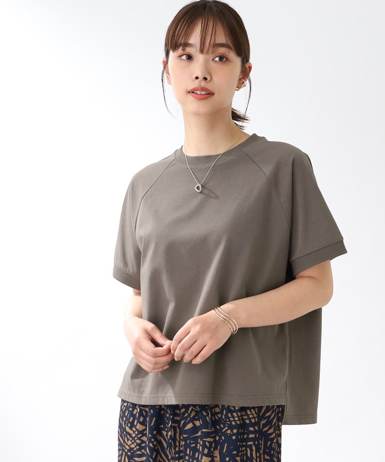 ザ ショップ ティーケー（ウィメン）(THE SHOP TK(Women))の【接触冷感/5分袖腕周りカバー/洗濯機で洗える】ヒンヤリTシャツ28