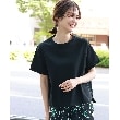 ザ ショップ ティーケー（ウィメン）(THE SHOP TK(Women))の【接触冷感/5分袖腕周りカバー/洗濯機で洗える】ヒンヤリTシャツ ブラック(019)