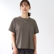 ザ ショップ ティーケー（ウィメン）(THE SHOP TK(Women))の【接触冷感/5分袖腕周りカバー/洗濯機で洗える】ヒンヤリTシャツ タバコブラウン(054)