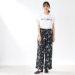 ザ ショップ ティーケー（ウィメン）(THE SHOP TK(Women))の【洗濯機で洗える/ウエストゴム】リーフプリントイージーワイドパンツ214