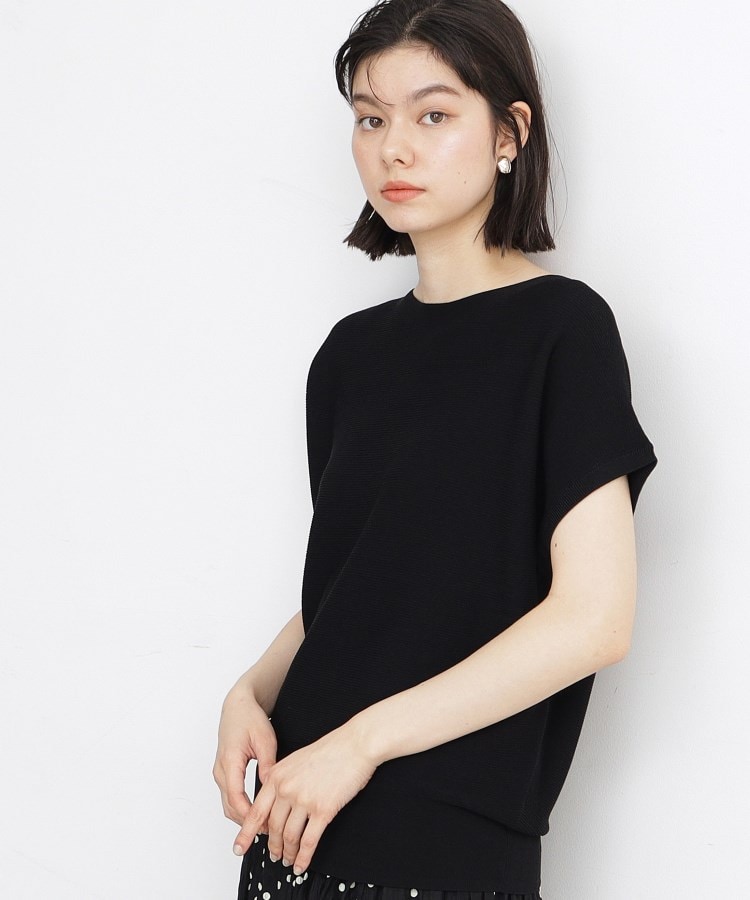 ザ ショップ ティーケー（ウィメン）(THE SHOP TK(Women))の【UV/洗濯OK/毛玉になりにくい】サラサラ美人ニット ブラック(019)