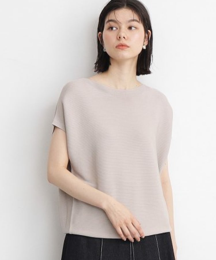 ザ ショップ ティーケー（ウィメン）(THE SHOP TK(Women))の【UV/洗濯OK/毛玉になりにくい】サラサラ美人ニット グレージュ(050)