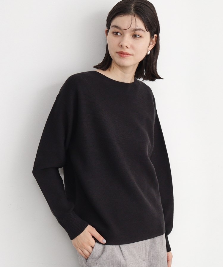 体形カバー/毛玉になりにくい/蓄熱性】美人ガーターニット 体形カバー/毛玉になりにくい/蓄熱性】美人ガーターニット