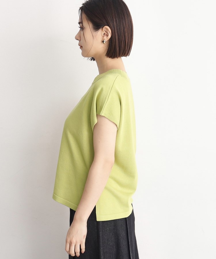 ザ ショップ ティーケー（ウィメン）(THE SHOP TK(Women))の【UVケア/さらりと柔らかい/洗える】フレンチスリーブニットTEE2