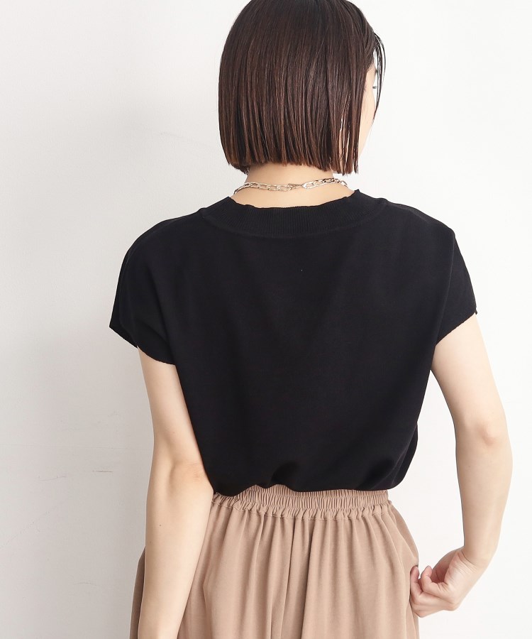 ザ ショップ ティーケー（ウィメン）(THE SHOP TK(Women))の【UVケア/さらりと柔らかい/洗える】フレンチスリーブニットTEE12