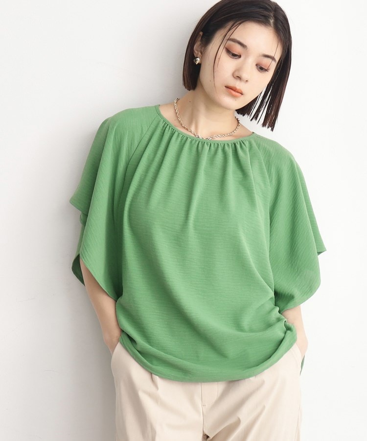 ザ ショップ ティーケー（ウィメン）(THE SHOP TK(Women))の【涼しい！/シワになりにくい/吸水速乾/洗える】フレアスリーブブラウス33