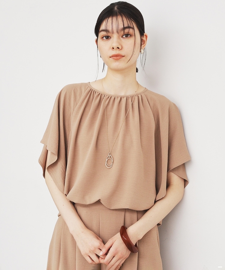 ザ ショップ ティーケー（ウィメン）(THE SHOP TK(Women))の【涼しい！/シワになりにくい/吸水速乾/洗える】フレアスリーブブラウス7