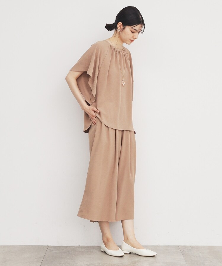 ザ ショップ ティーケー（ウィメン）(THE SHOP TK(Women))の【涼しい！/シワになりにくい/吸水速乾/洗える】フレアスリーブブラウス10