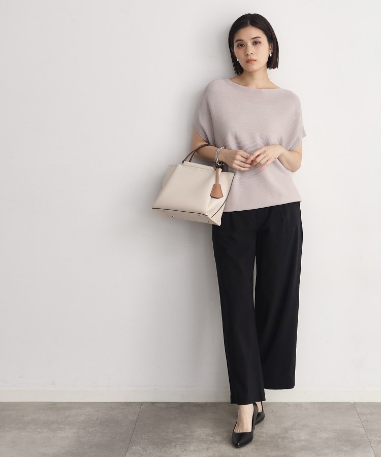 薄くて軽い!/接触冷感/洗える】ストレッチワイドパンツ(フル 薄くて軽い!/接触冷感/洗える】ストレッチワイドパンツ(フル