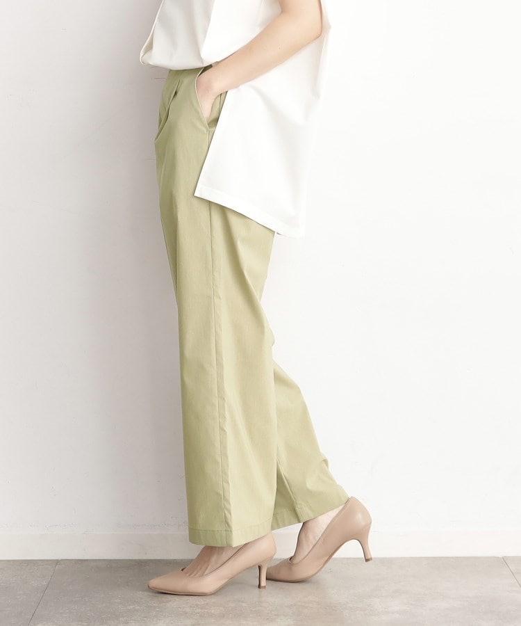 ザ ショップ ティーケー（ウィメン）(THE SHOP TK(Women))の【薄くて軽い！／接触冷感／洗える】ストレッチワイドパンツ12
