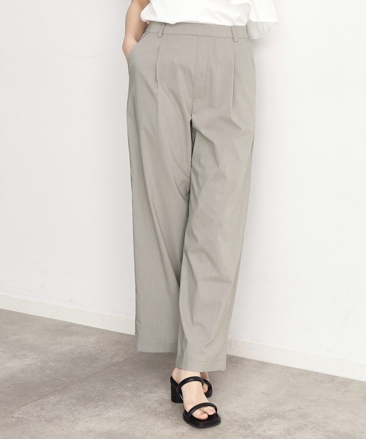 ザ ショップ ティーケー（ウィメン）(THE SHOP TK(Women))の【薄くて軽い！／接触冷感／洗える】ストレッチワイドパンツ グレー(012)