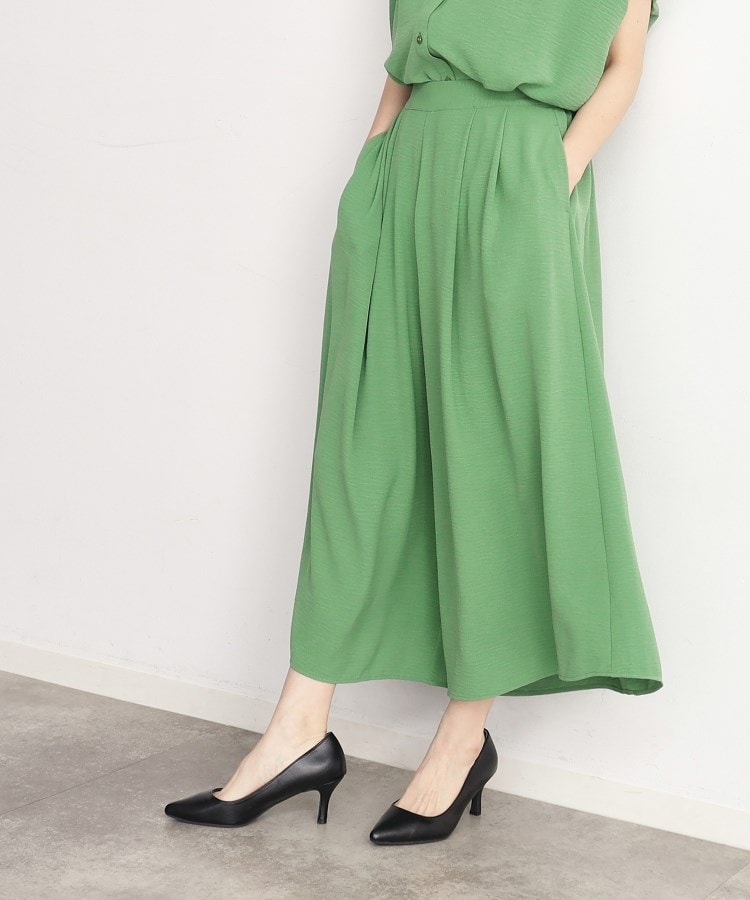 涼しい!/シワになりにくい/吸水速乾/洗える】フレアスカート 涼しい!/シワになりにくい/吸水速乾/洗える】フレアスカート