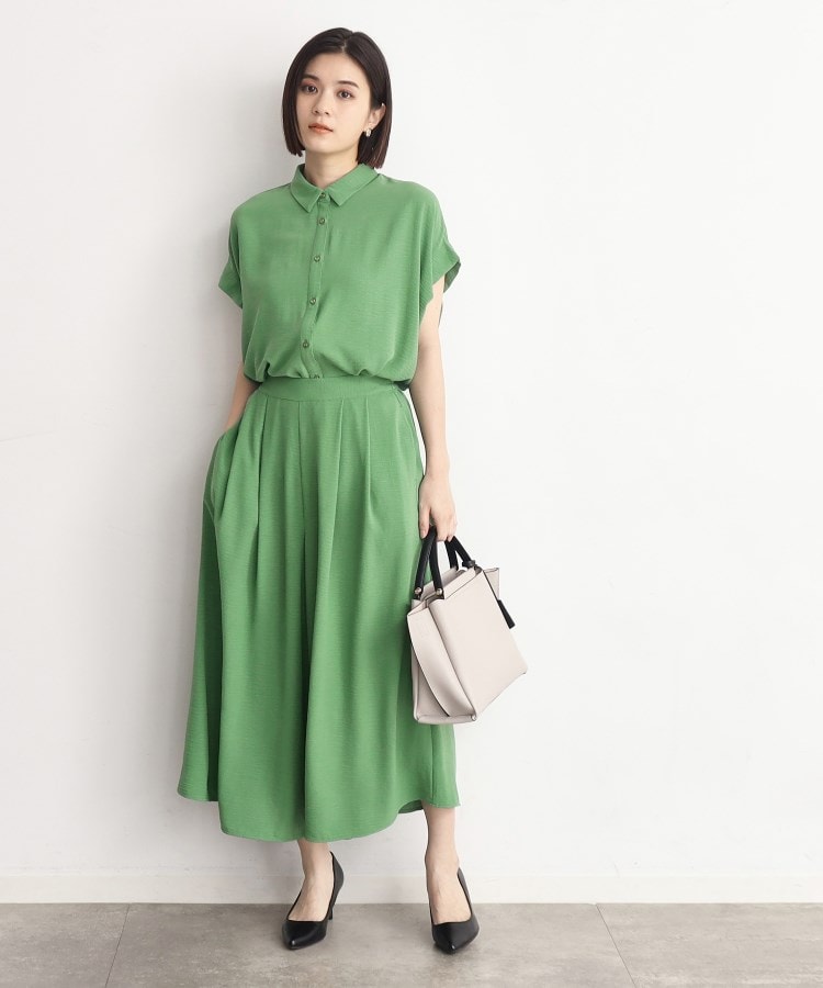 ザ ショップ ティーケー（ウィメン）(THE SHOP TK(Women))の【涼しい！/シワになりにくい/吸水速乾/洗える】フレアスカートパンツ27