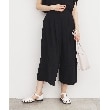 ザ ショップ ティーケー（ウィメン）(THE SHOP TK(Women))の【涼しい！/シワになりにくい/吸水速乾/洗える】フレアスカートパンツ ブラック(019)