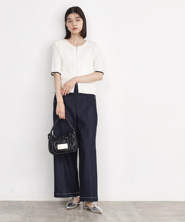 ザ ショップ ティーケー（ウィメン）(THE SHOP TK(Women))の【毛玉になりにくい】Wジップリブプルオーバー/洗える6