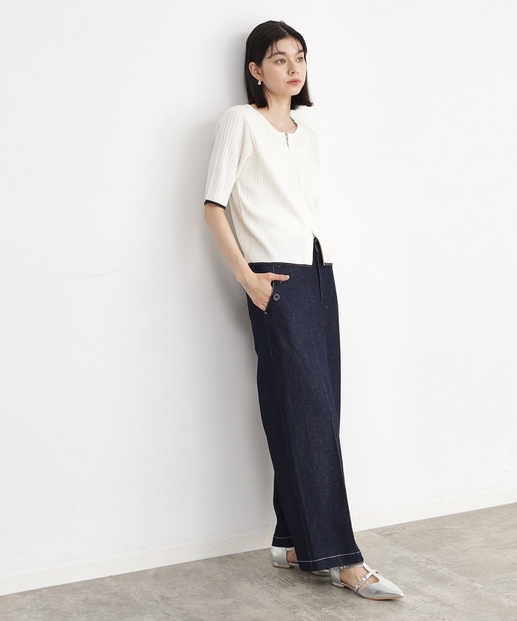 ザ ショップ ティーケー（ウィメン）(THE SHOP TK(Women))の【毛玉になりにくい】Wジップリブプルオーバー/洗える7