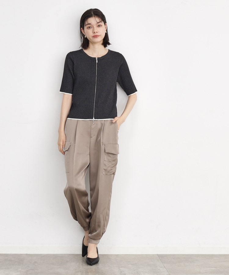 ザ ショップ ティーケー（ウィメン）(THE SHOP TK(Women))の【毛玉になりにくい】Wジップリブプルオーバー/洗える14