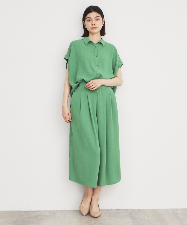 ザ ショップ ティーケー（ウィメン）(THE SHOP TK(Women))の【涼しい！/シワになりにくい/吸水速乾/洗える】フレンチ袖シャツブラウス11