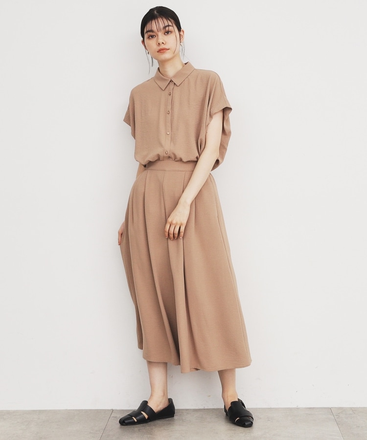 ザ ショップ ティーケー（ウィメン）(THE SHOP TK(Women))の【涼しい！/シワになりにくい/吸水速乾/洗える】フレンチ袖シャツブラウス2