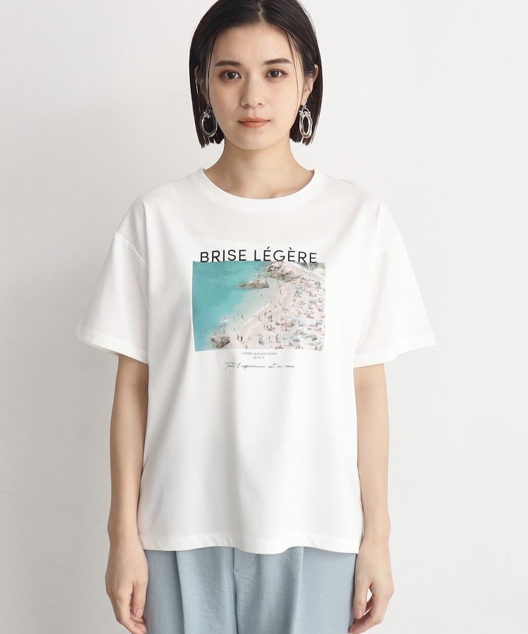 ザ ショップ ティーケー（ウィメン）(THE SHOP TK(Women))の【接触冷感／UVケア／アンチピリング／洗える】アソートプリントTシャツ1