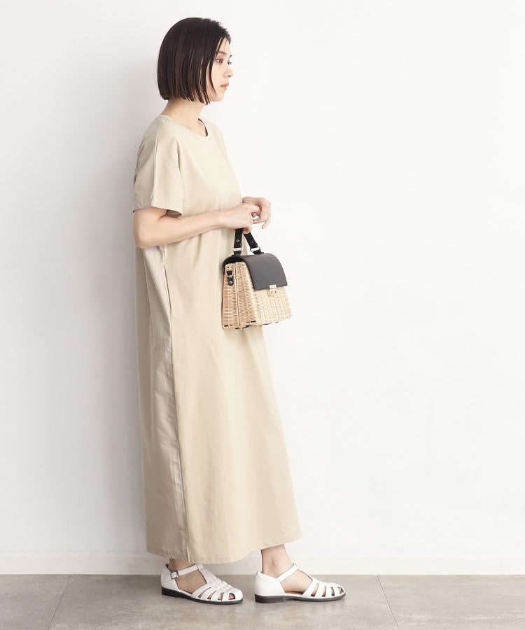 ザ ショップ ティーケー（ウィメン）(THE SHOP TK(Women))のバックギャザー切り替えワンピース【洗える】12