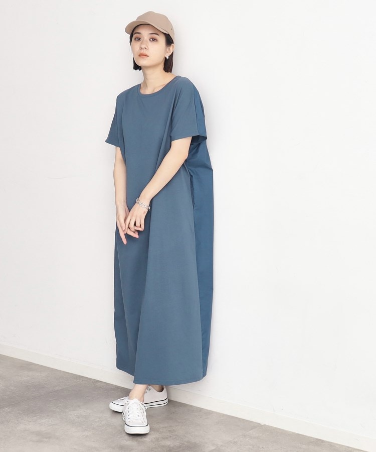 ザ ショップ ティーケー（ウィメン）(THE SHOP TK(Women))のバックギャザー切り替えワンピース【洗える】18