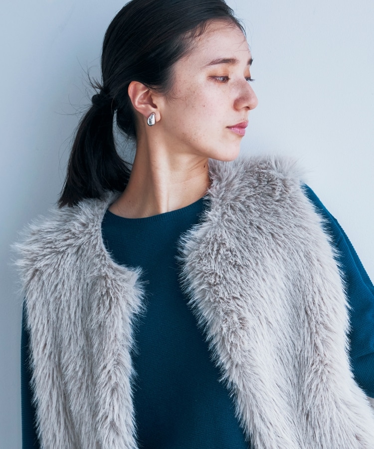 ザ ショップ ティーケー（ウィメン）(THE SHOP TK(Women))の【ヒルナンデス！で紹介】【旬なスタイル/ふわふわ】アソートファーベスト1