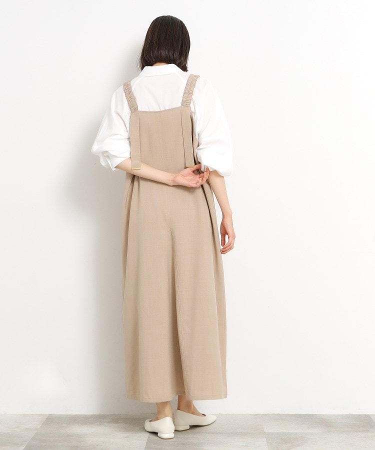 ザ ショップ ティーケー（ウィメン）(THE SHOP TK(Women))のギャザーストラップ麻調ワンピース13