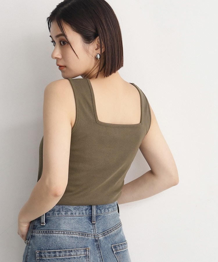 セール】カップ付き スクエアネック タンクトップ（タンクトップ