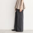 ザ ショップ ティーケー（ウィメン）(THE SHOP TK(Women))の【＠BAILA掲載】クリスタル＆箔プリントワイドデニムパンツ チャコールグレー(114)