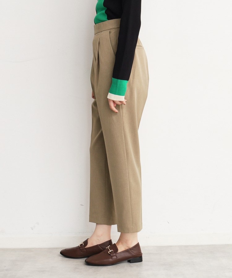 ザ ショップ ティーケー（ウィメン）(THE SHOP TK(Women))の【美脚・細見え/セットUP可】ツイル＆シャンブレーテーパードパンツ/洗える12