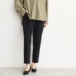 ザ ショップ ティーケー（ウィメン）(THE SHOP TK(Women))の【美脚・細見え/セットUP可】ツイル＆シャンブレーテーパードパンツ/洗える ブラック(019)