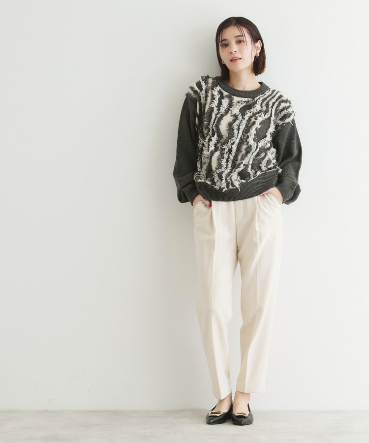 ザ ショップ ティーケー（ウィメン）(THE SHOP TK(Women))の【洗える】両面起毛テーパードパンツ11